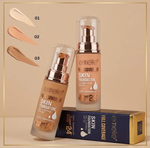 Emelie Full Coverage Skin Foundation Oil Control