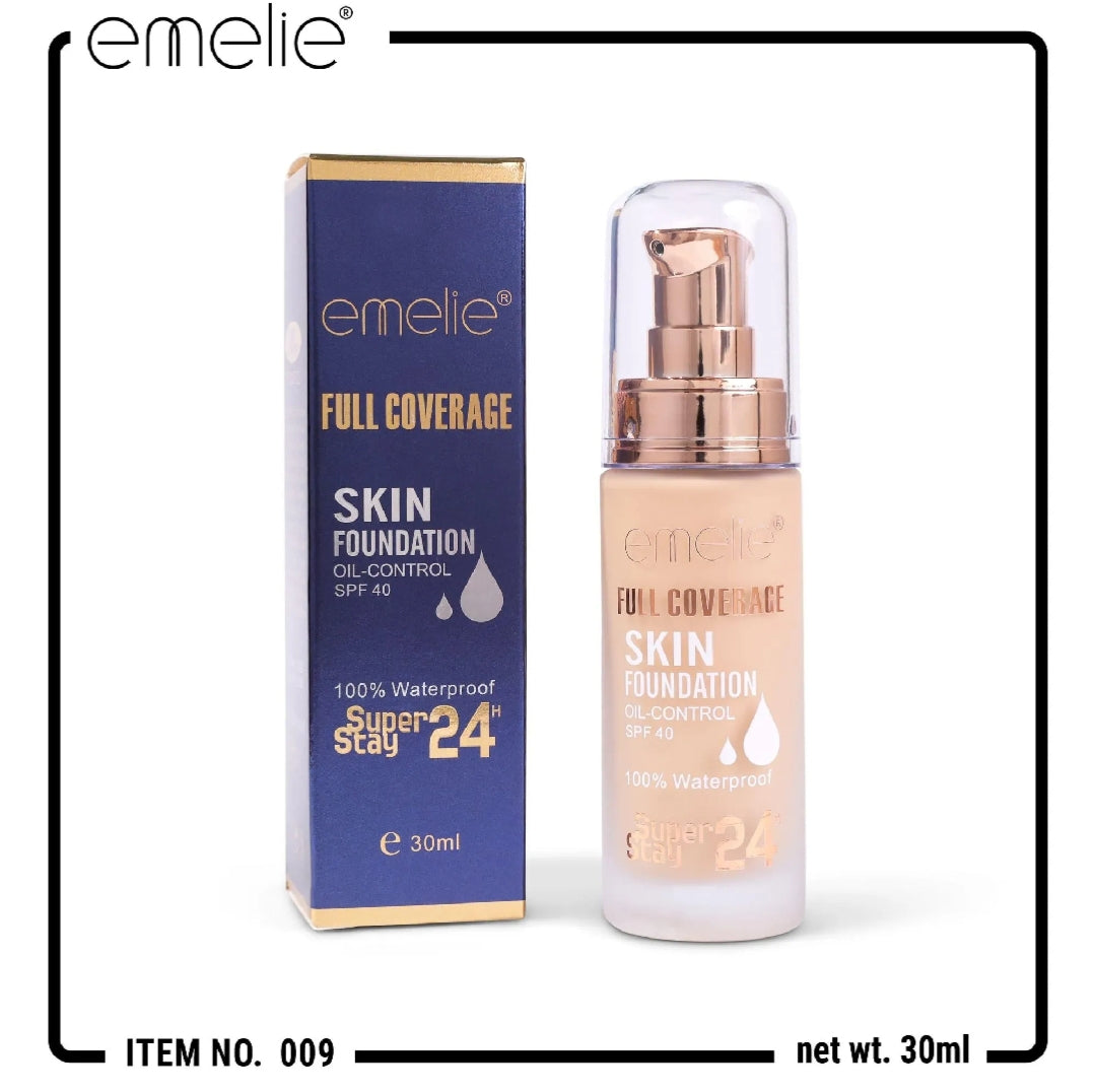 Emelie Full Coverage Skin Foundation Oil Control