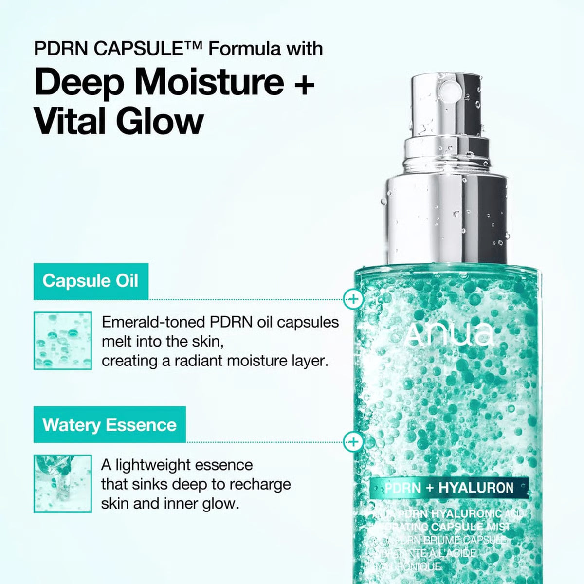 Buy 1 Get 1 Free Anua PDRN + Hyaluron Hydrating Capsule Mist 100ml