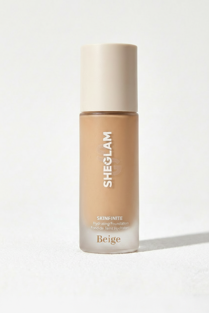Sheglam Foundation, HuxiaBeauty Primer,Missrose concealer, Bear Lip gloss, Beauty Sponge