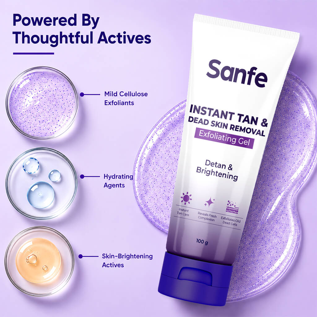 Sanfe Body Exfoliating Gel for Smooth Radiant Skin