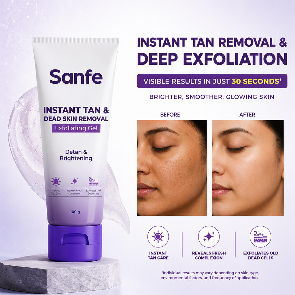 Sanfe Body Exfoliating Gel for Smooth Radiant Skin