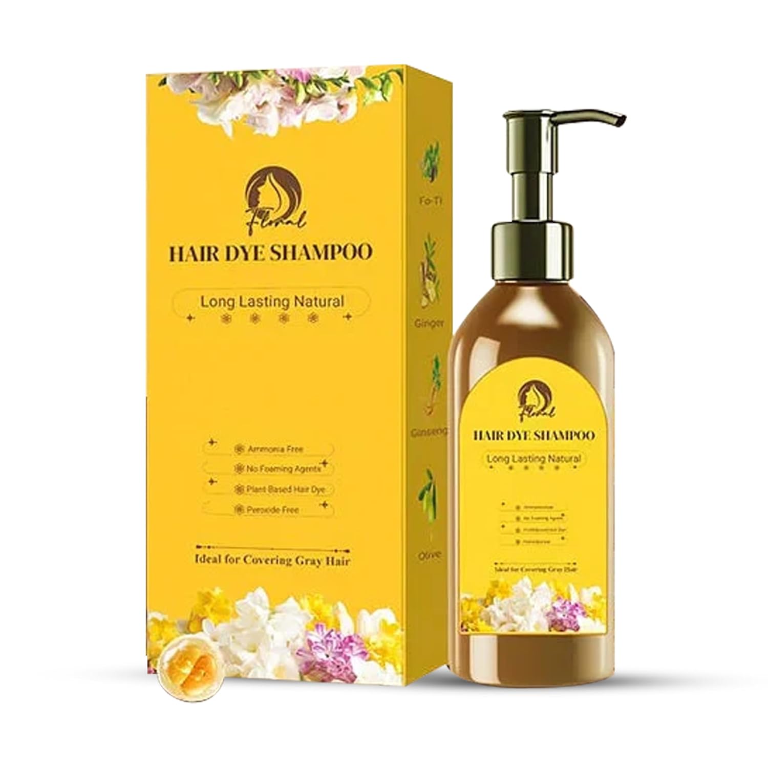 Floral Natural Hair Dye shampoo (Japanese)